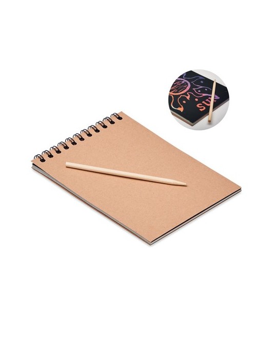 Carnet à Gratter Personnalisable - BLACK