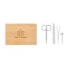Set de manucure personnalisable élégant et précis pas cher - SEWA Matières : bambou Couleurs : bois marquage laser ultra précis