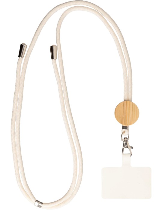 Porte-téléphone en coton Lanyard Personnalisé - Lucia