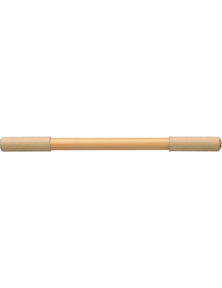 Crayon et Stylo en Bambou - Pratique Personnalisée pas cher