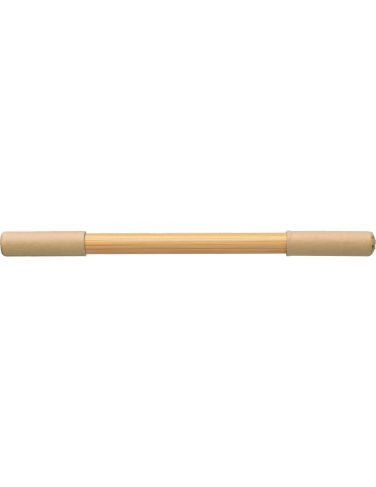 Crayon et Stylo en Bambou - Pratique Personnalisée pas cher