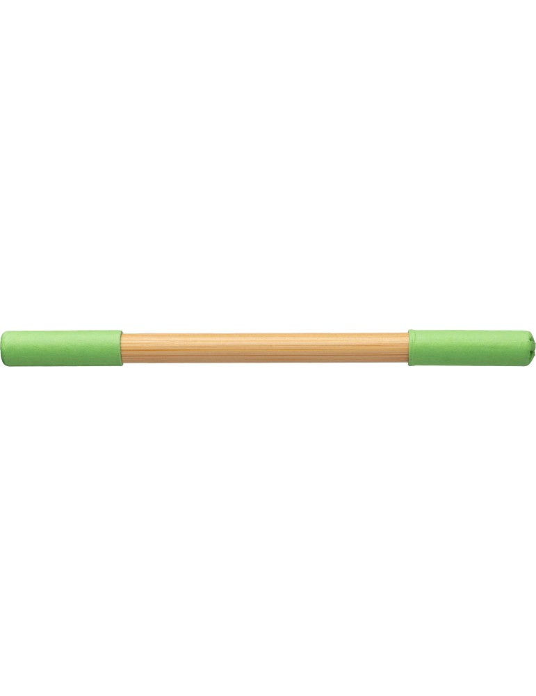 Crayon et Stylo en Bambou - Pratique Personnalisée pas cher