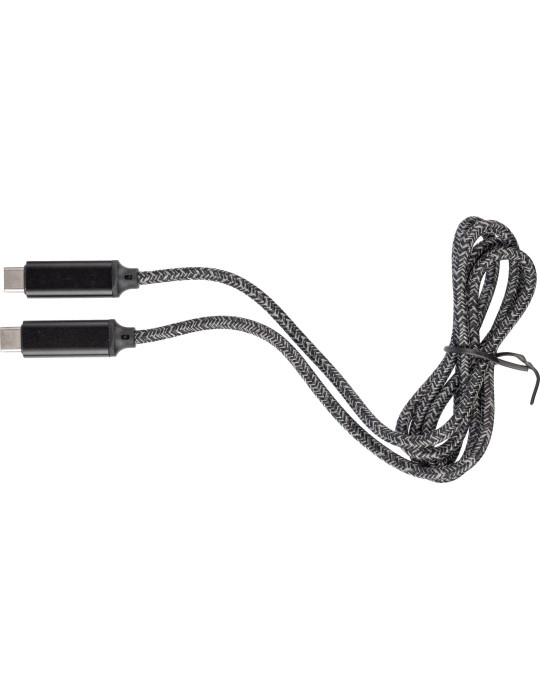 Câble de charge nylon 100W personnalisé Gerd | Objets Publicitaires
