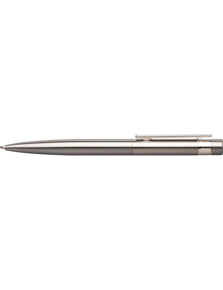 Stylo bille twist personnalisé en acier inoxydable recyclé Hannelore pas cher