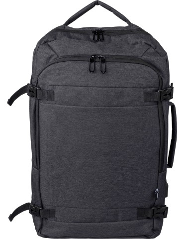 Sac à dos porte-ordinateur de 17'' en polyester rPET 300D personnalisé Malcolm
