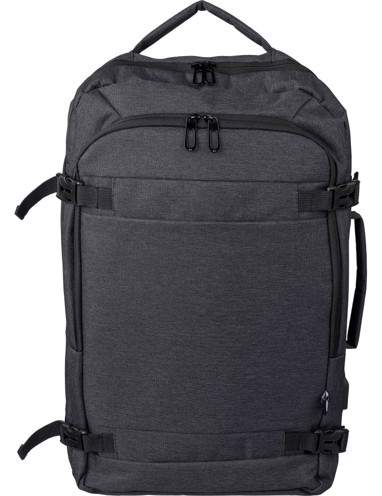 Sac à dos porte-ordinateur de 17'' en polyester rPET 300D personnalisé Malcolm