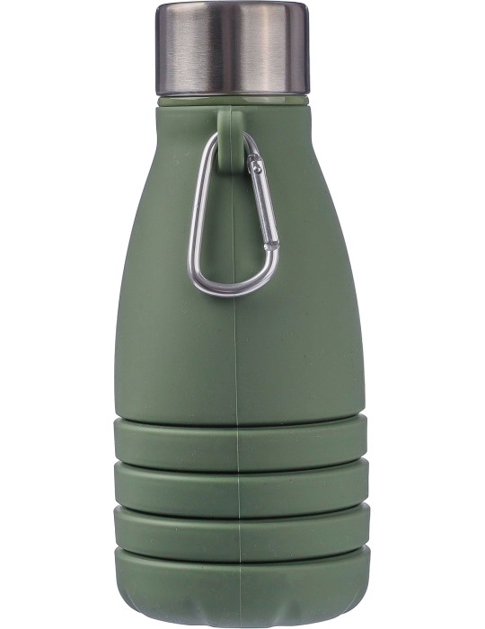 Gourde pliable de 550 ml en silicone personnalisée Erin