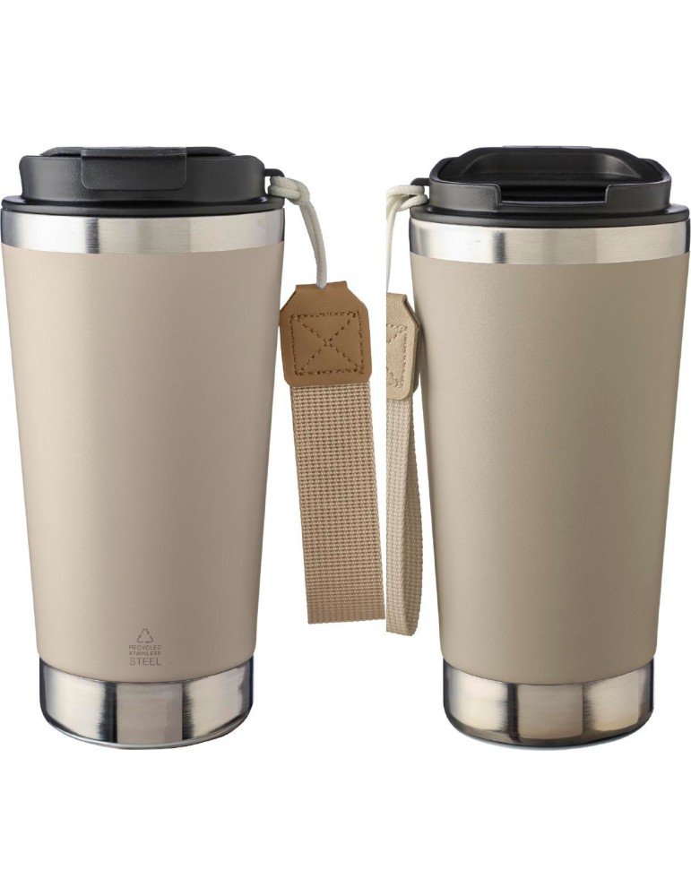 Mug isotherme en acier inoxydable recyclé personnalisé Kayla