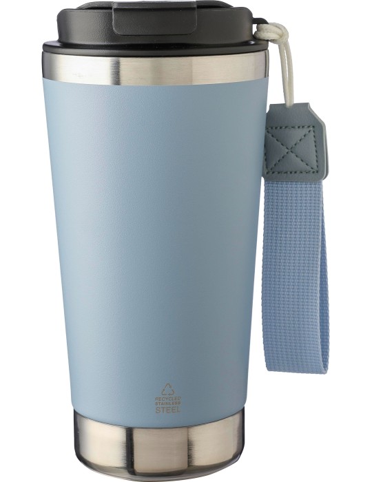 Mug isotherme en acier inoxydable recyclé personnalisé Kayla