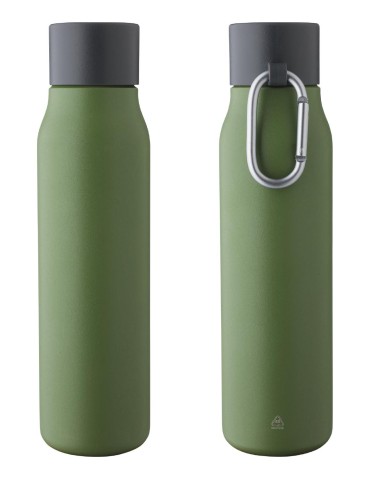 Gourde double paroi de 600 ml en acier inoxydable recyclé Cassian