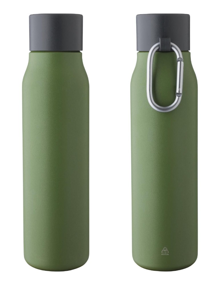 Gourde double paroi de 600 ml en acier inoxydable recyclé Cassian
