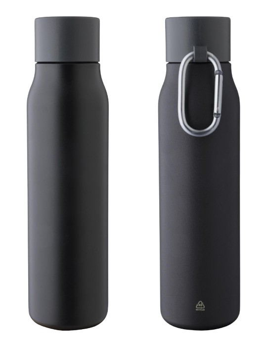 Gourde double paroi de 600 ml en acier inoxydable recyclé Cassian