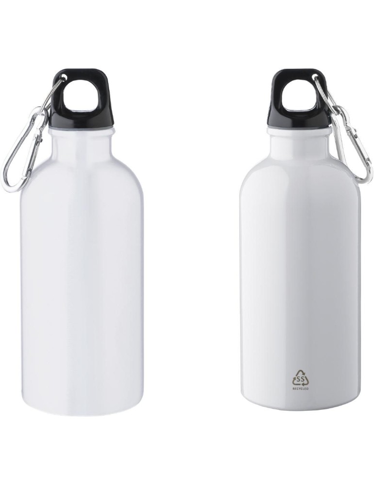 Gourde simple paroi de 400 ml en acier inoxydable recyclé Sable