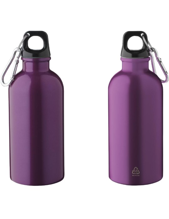 Gourde simple paroi de 400 ml en acier inoxydable recyclé Sable