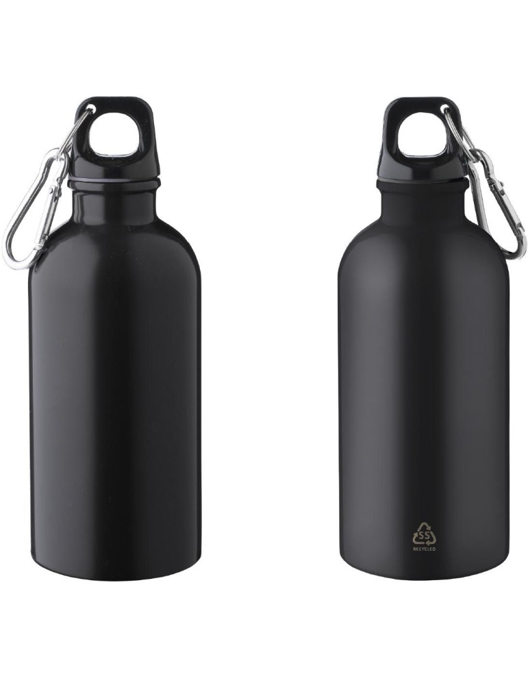 Gourde simple paroi de 400 ml en acier inoxydable recyclé Sable
