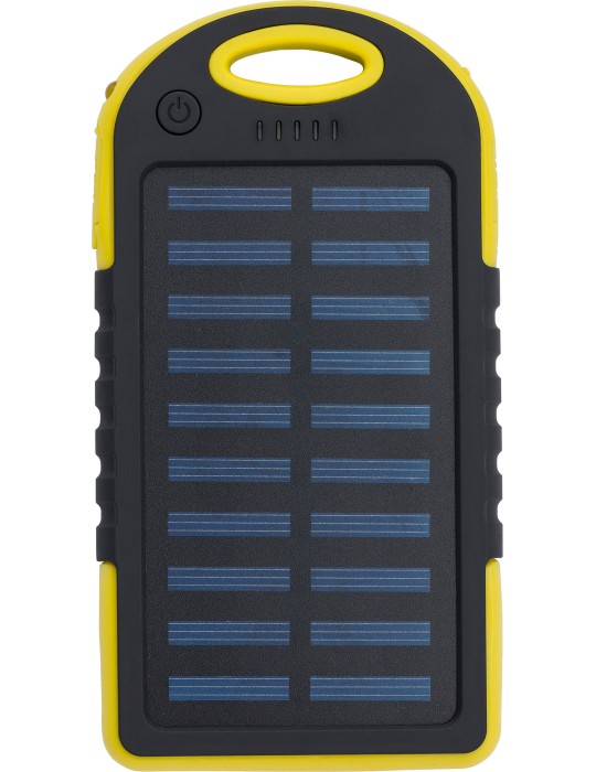 Power bank solaire en ABS et gomme Arin