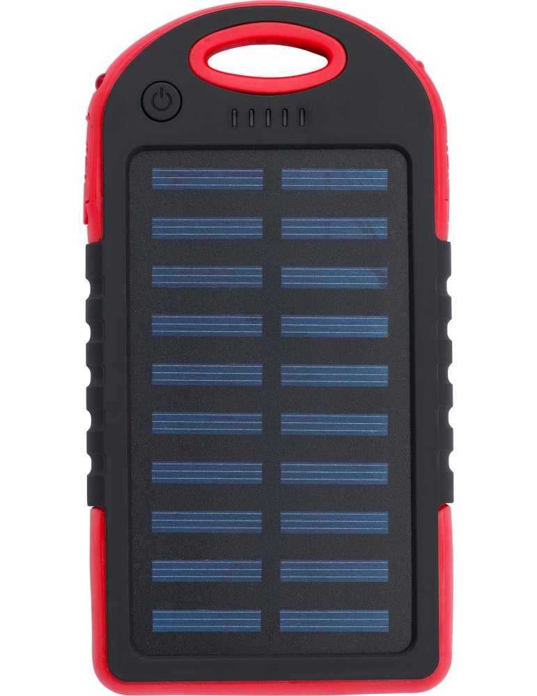 Power bank solaire en ABS et gomme Arin