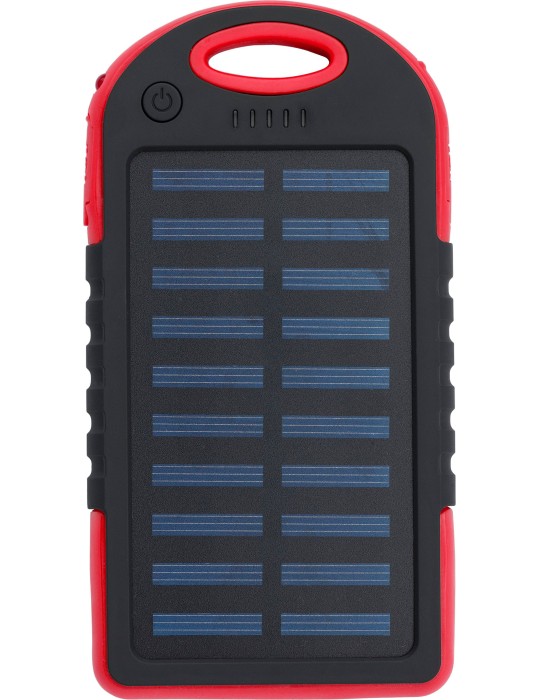 Power bank solaire en ABS et gomme Arin