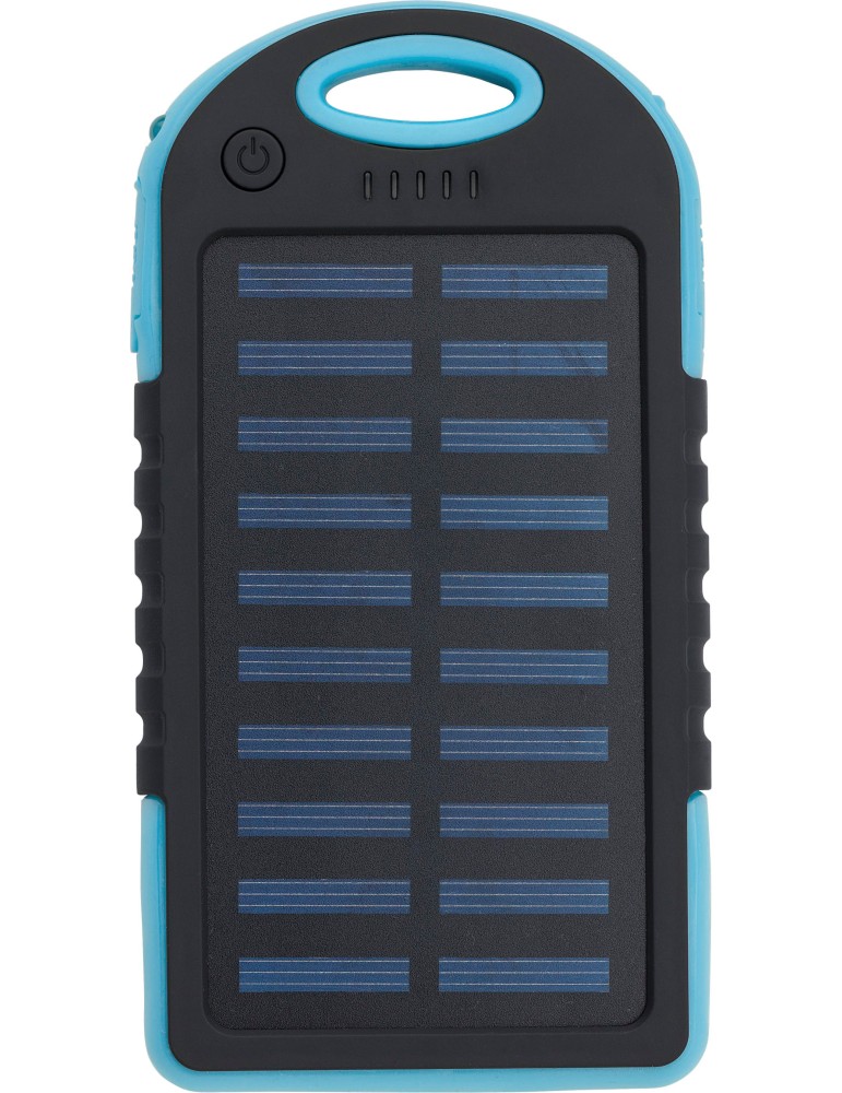 Power bank solaire en ABS et gomme Arin