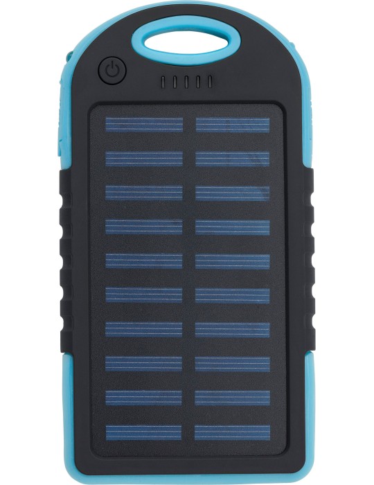 Power bank solaire en ABS et gomme Arin