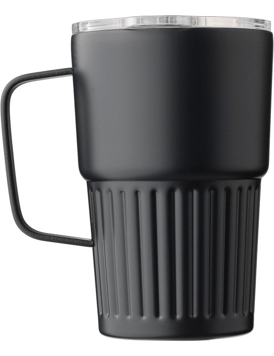 Mug nomade double paroi en acier inoxydable recyclé de 450 ml Calo