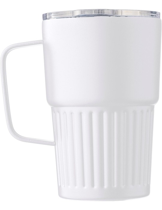 Mug nomade double paroi en acier inoxydable recyclé de 450 ml Calo