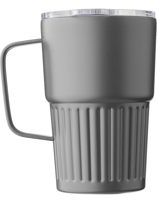 Mug nomade double paroi en acier inoxydable recyclé de 450 ml Calo