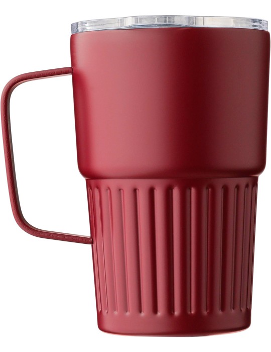 Mug nomade double paroi en acier inoxydable recyclé de 450 ml Calo