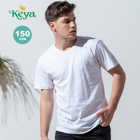 T-Shirt Blanc Personnalisé Adulte MC150 "keya" Matières : coton Taille textile : XXL Couleurs : blanc personnalisation rapide en