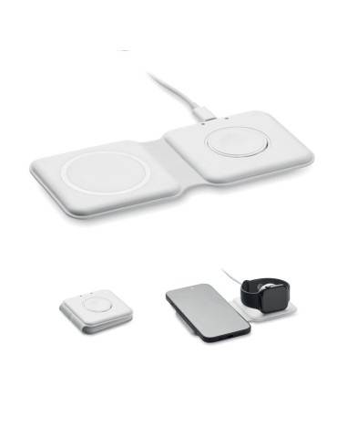 Chargeur pliable publicitaire 2 en 1 15W FLIP