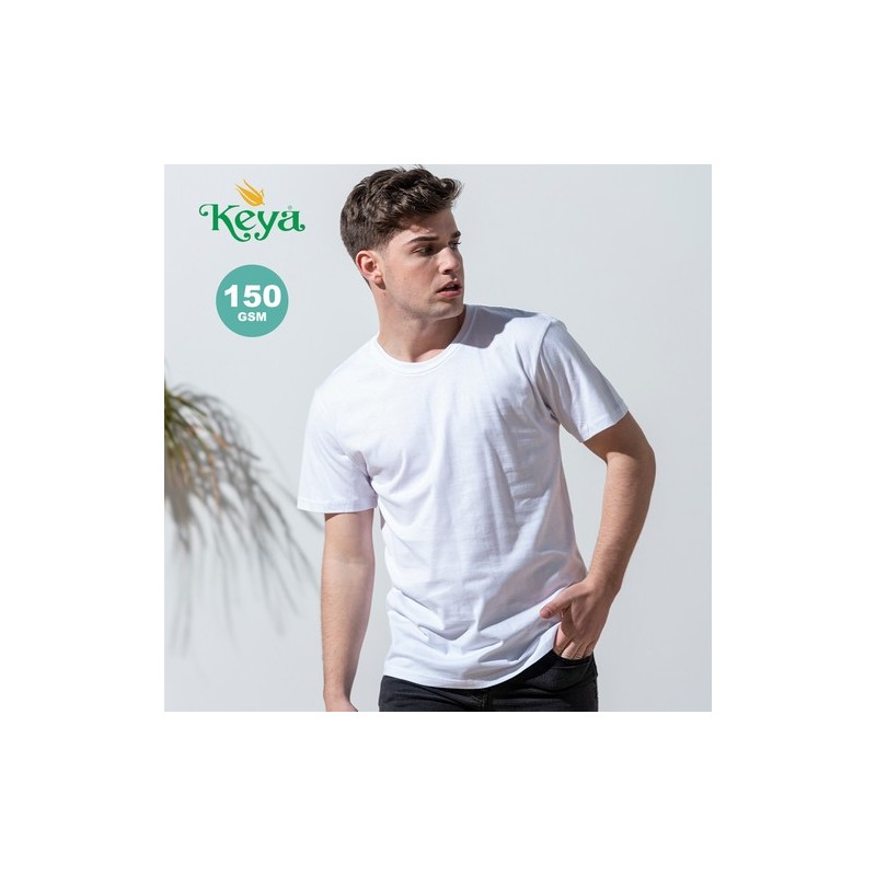 T-Shirt Blanc Personnalisé Adulte MC150 "keya" Matières : coton Taille textile : S Couleurs : blanc goodies entreprise design