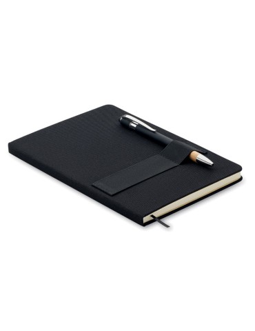 Carnet RPET A5 avec stylo publicitaire NOTA