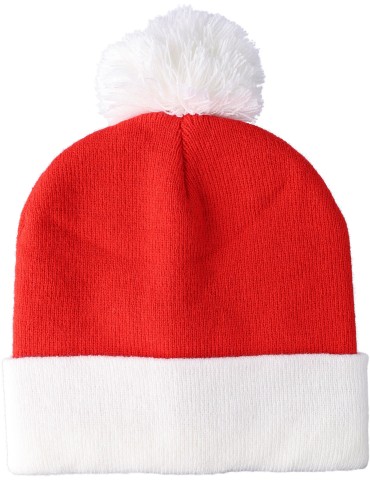 Bonnet de Noël tricoté en acrylique Eleni