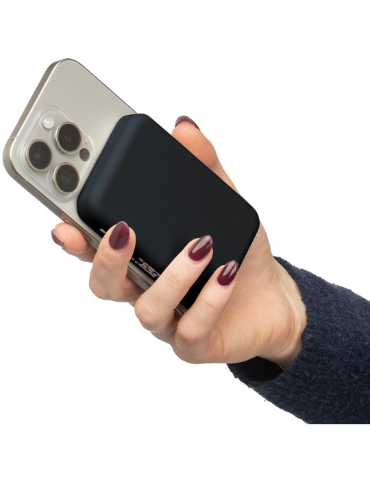 Power bank sans fil en ABS recyclé Miren