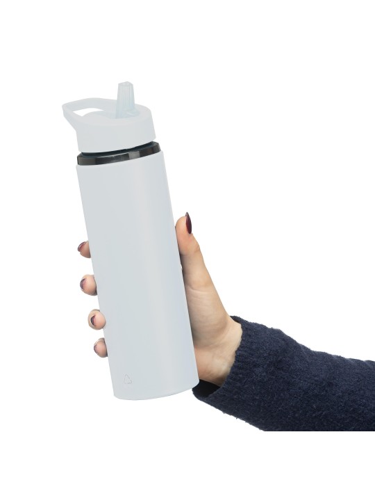 Gourde de 500 ml en acier inoxydable recyclé Zeno