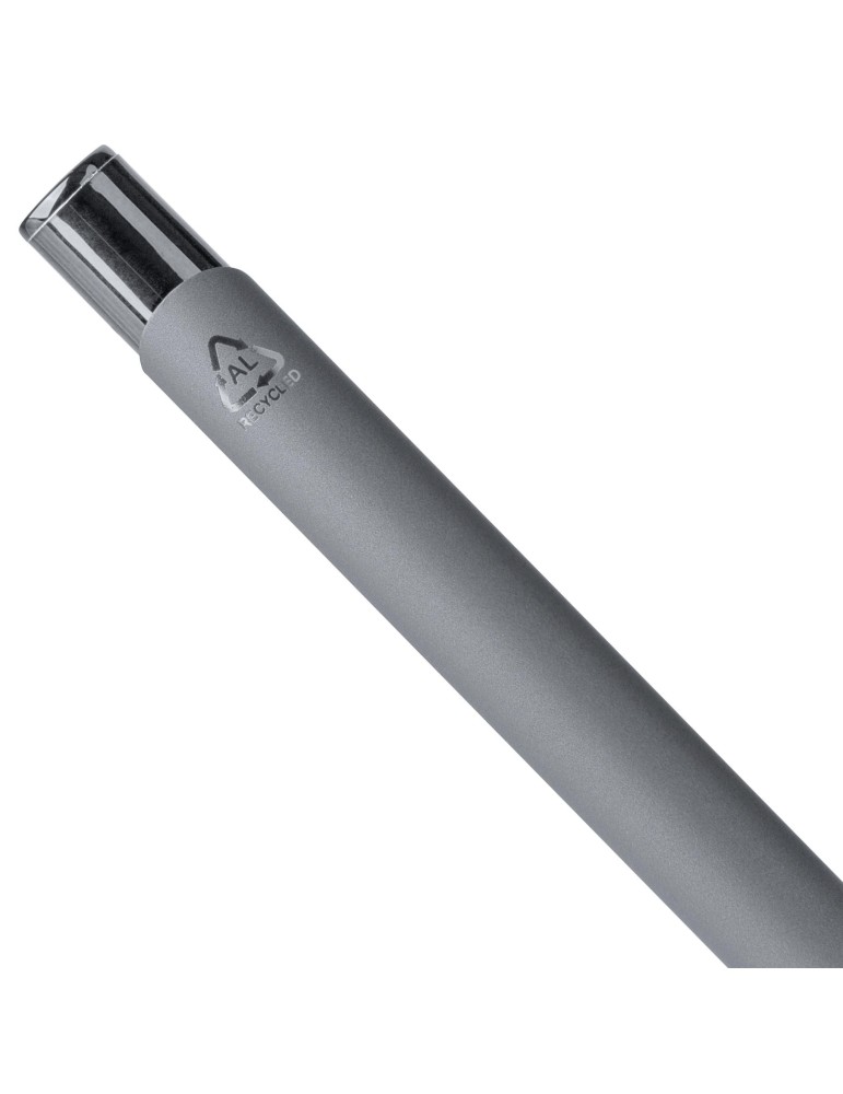 Stylo à bille toucher gomme en aluminium recyclé Anisa