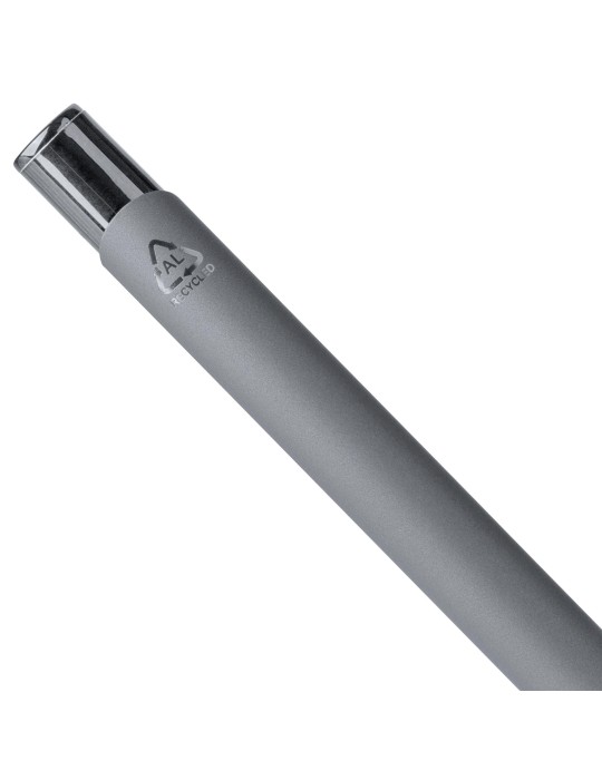 Stylo à bille toucher gomme en aluminium recyclé Anisa