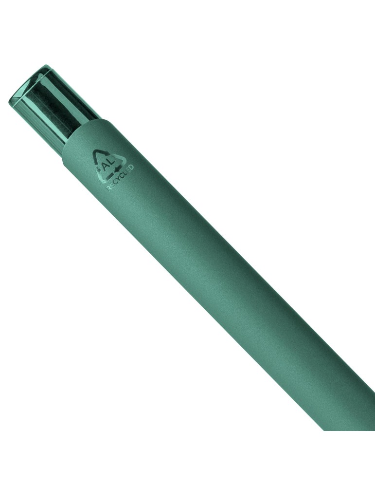 Stylo à bille toucher gomme en aluminium recyclé Anisa