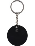 Porte-clés ballon de football en acier inoxydable recyclé Ciro