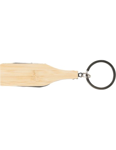 Porte-clés multi-outils en bambou Inaya