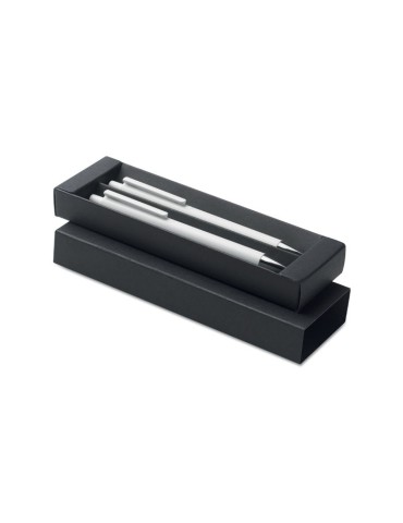 Set de stylos en alu recyclé publicitaire ORWELL