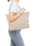 Sac shopping en polycoton recyclé 330 g/m2 Malina