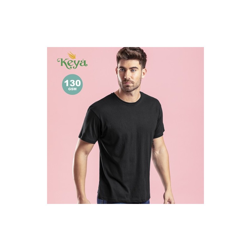 T-Shirt Adulte Personnalisable en Coton Doux Couleur "keya" MC130 cadeau client original