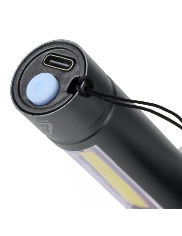 Lampe de poche COB en aluminium recyclé Sami