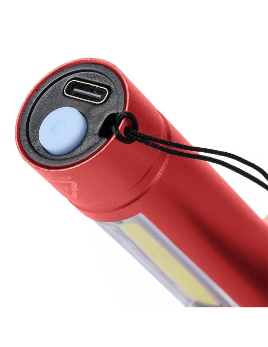 Lampe de poche COB en aluminium recyclé Sami