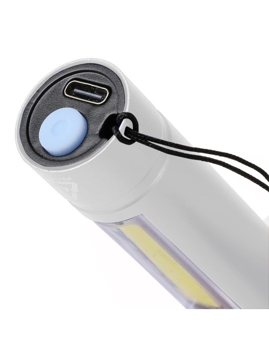 Lampe de poche COB en aluminium recyclé Sami