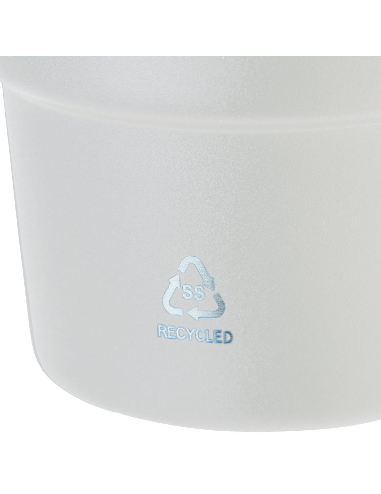 Mug double paroi de 175 ml en acier inoxydable recyclé Oli