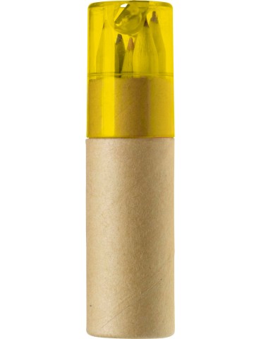 Coffret de crayons de couleur Libbie | Carton recyclé | 6 pièces