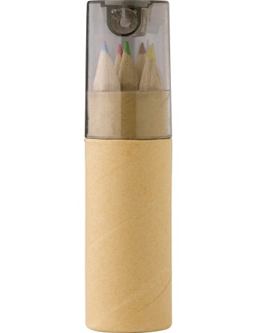 Coffret de crayons de couleur Libbie | Carton recyclé | 6 pièces 2