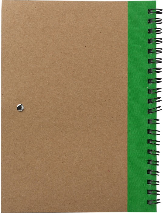 Carnet Stella | Carton recyclé | Ligné | Stylo à bille